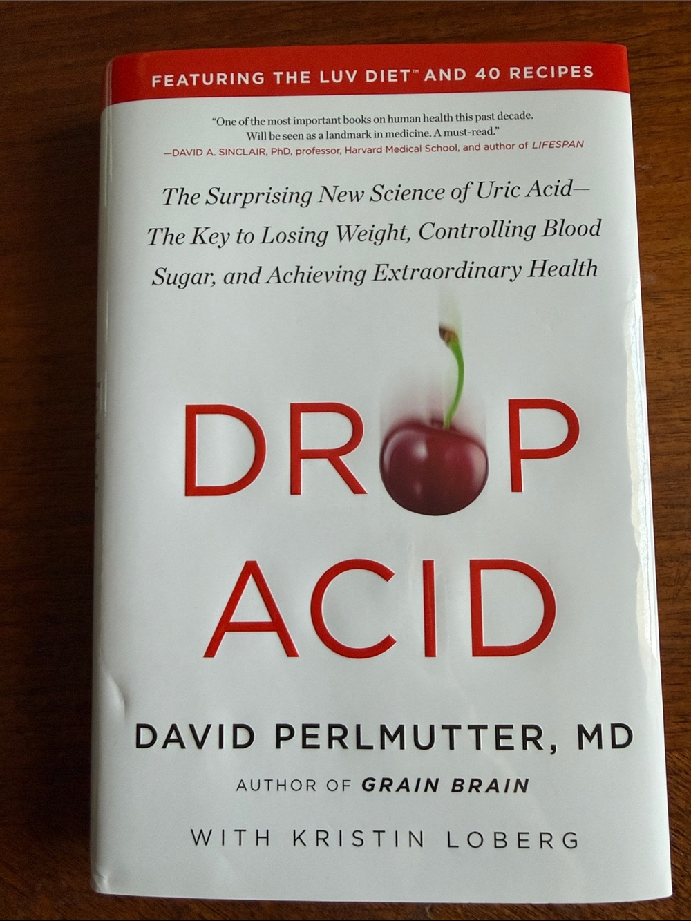 Drop Acid by David Perlmutter MD - hardcover